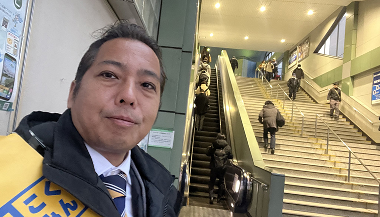 駅頭＠東久留米駅西口 with 大西けんたろう